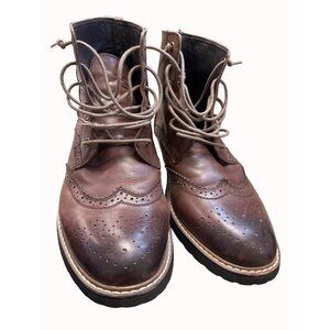 Dr Scholls men’s brown leather oxford boots size 12M SKu 4890